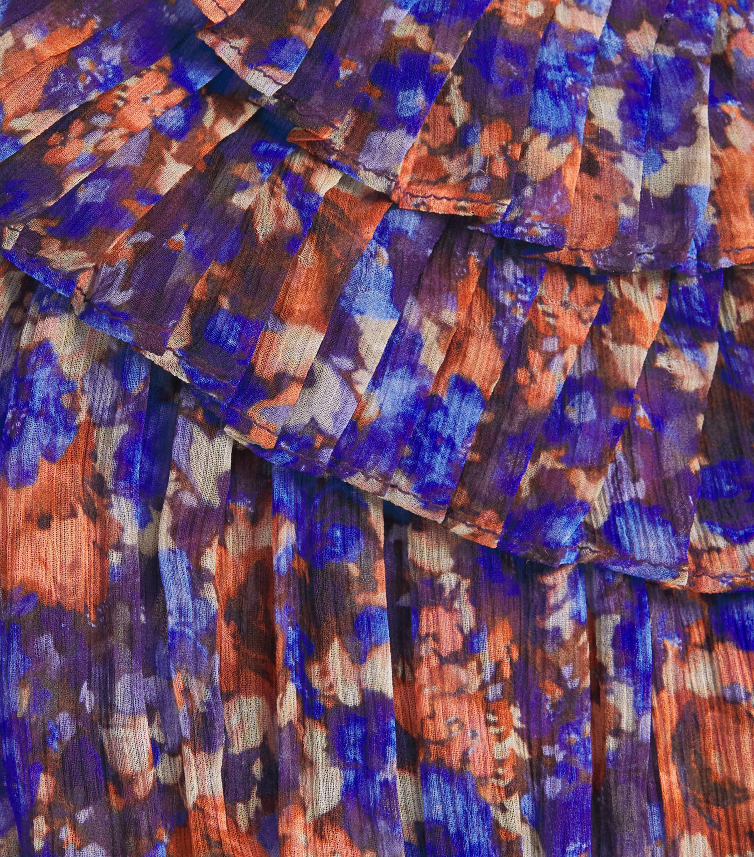 Ulla Johnson Womens Silk Athene Ruffle Blouse Violet Image 6