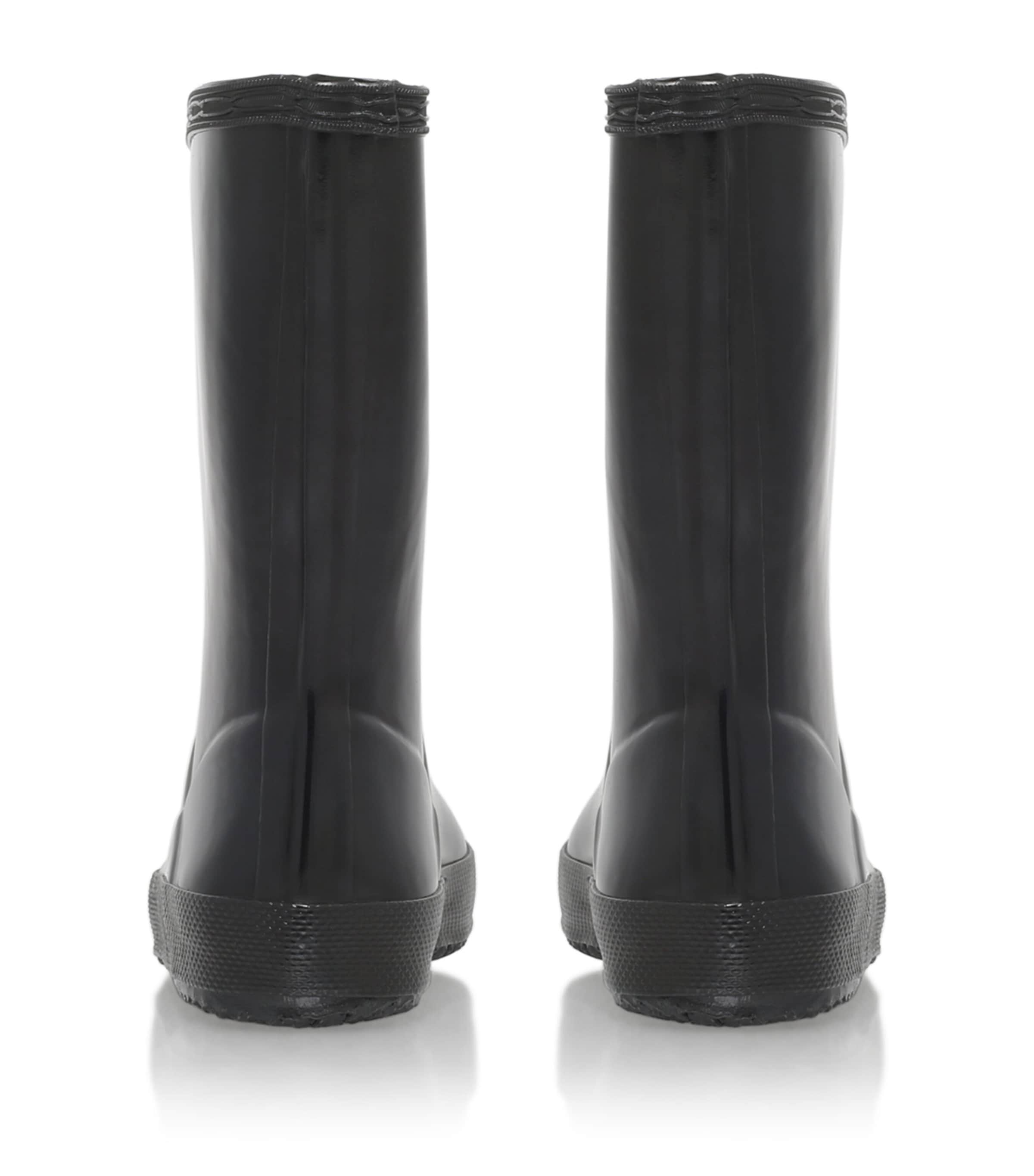 Hunter Kids First Gloss Welly Boots Black Image 3