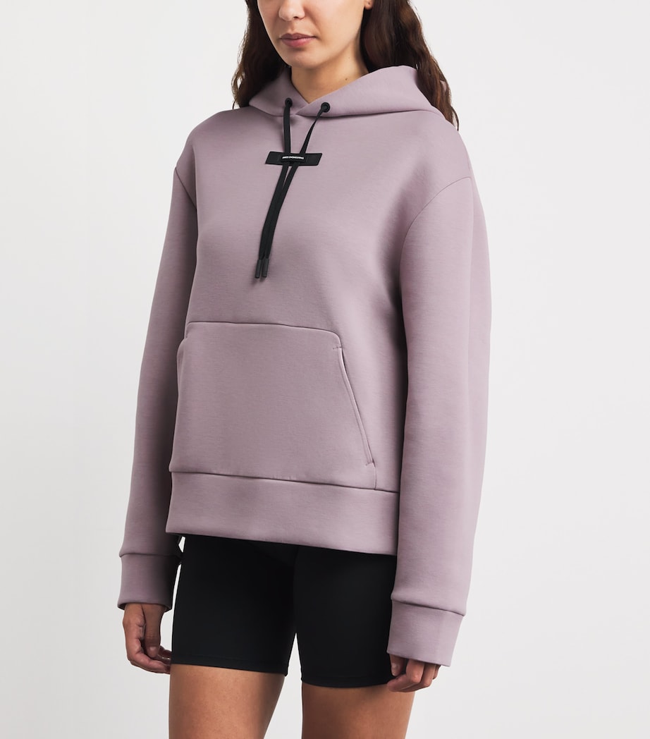 On Womens Cotton-Blend Focus Tech Hoodie Heron Image 4
