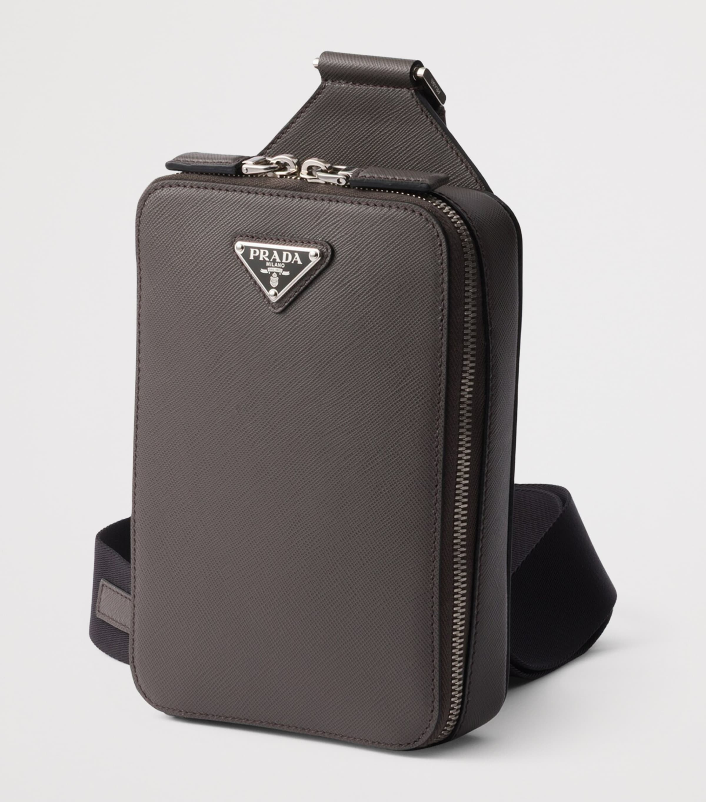 Saffiano Leather Brique Cross-Body Bag F0170 Image 2