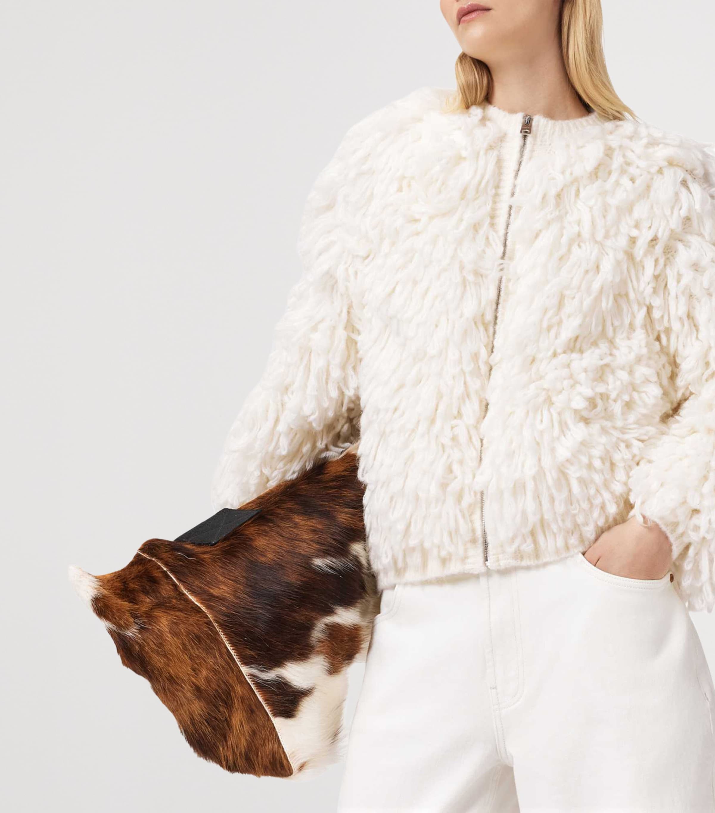 Wool-Blend Elias Jacket CHALK WHITE Image 7