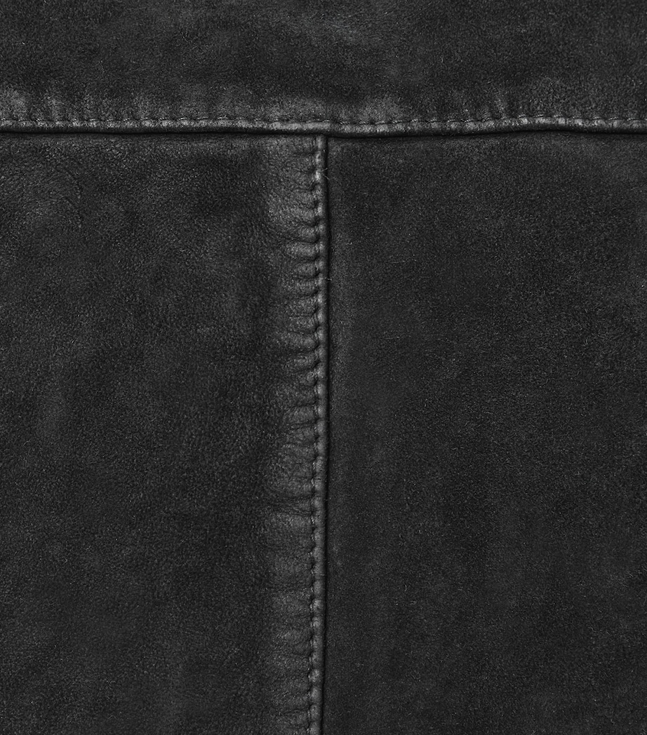 Suede Kemble Bomber Jacket BLACK Image 10