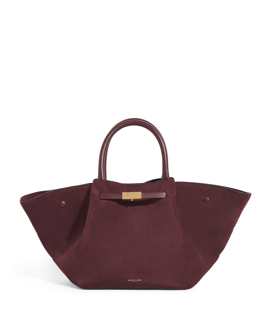 Medium Suede New York Tote Bag BURGUNDY/BURGUNDY Image 1