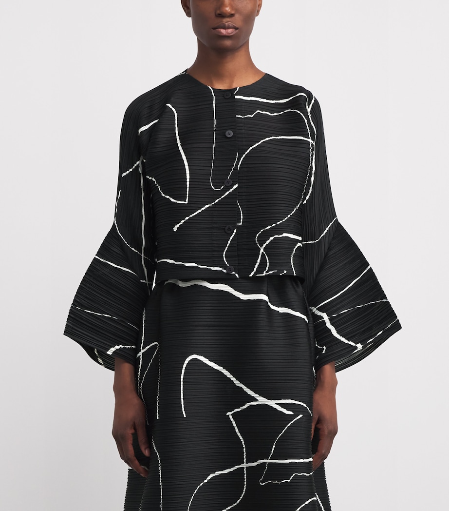 Printed Pause Jacket BLACK Image 3