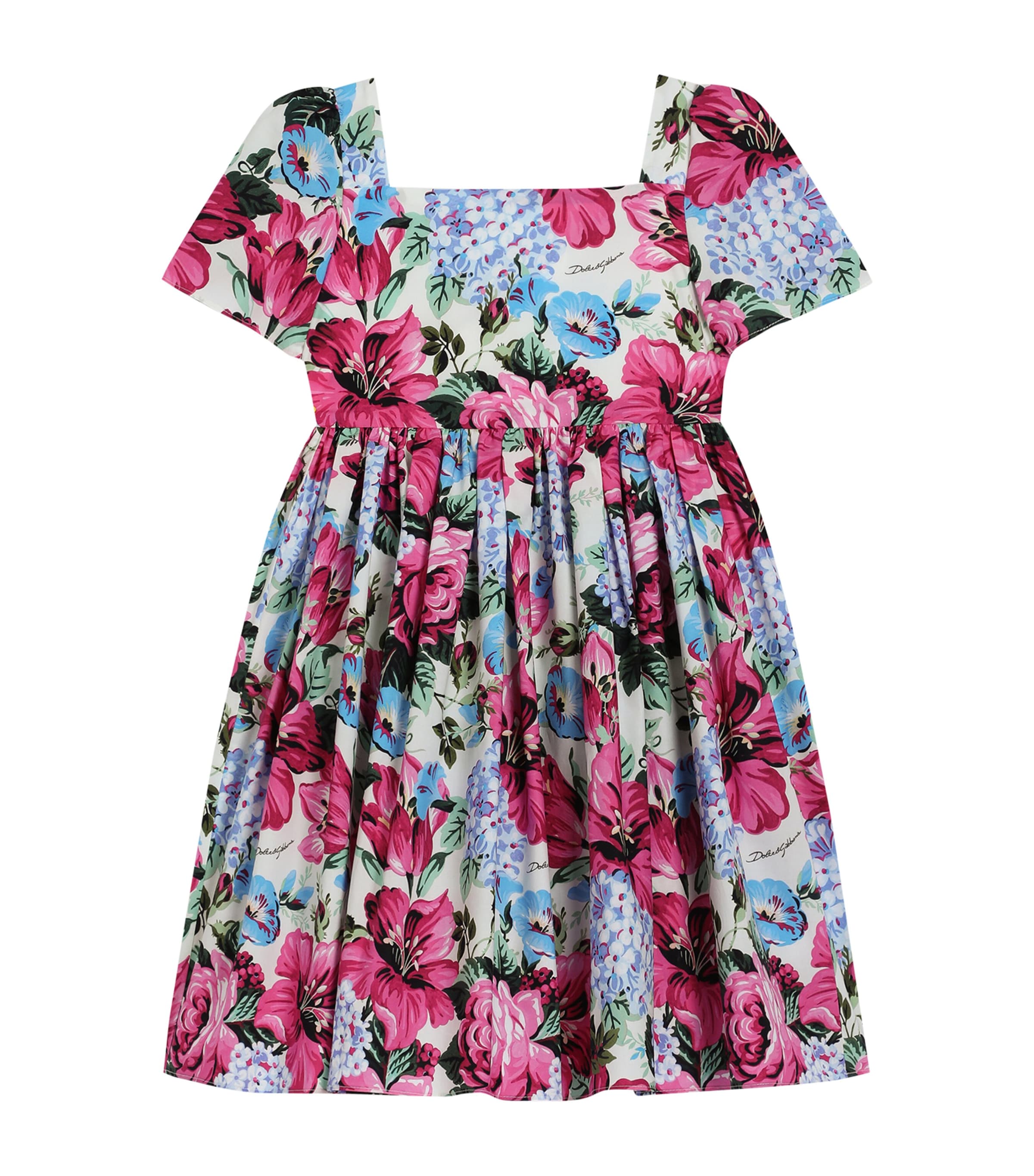 Dolce & Gabbana Kids' Flower Print Dress