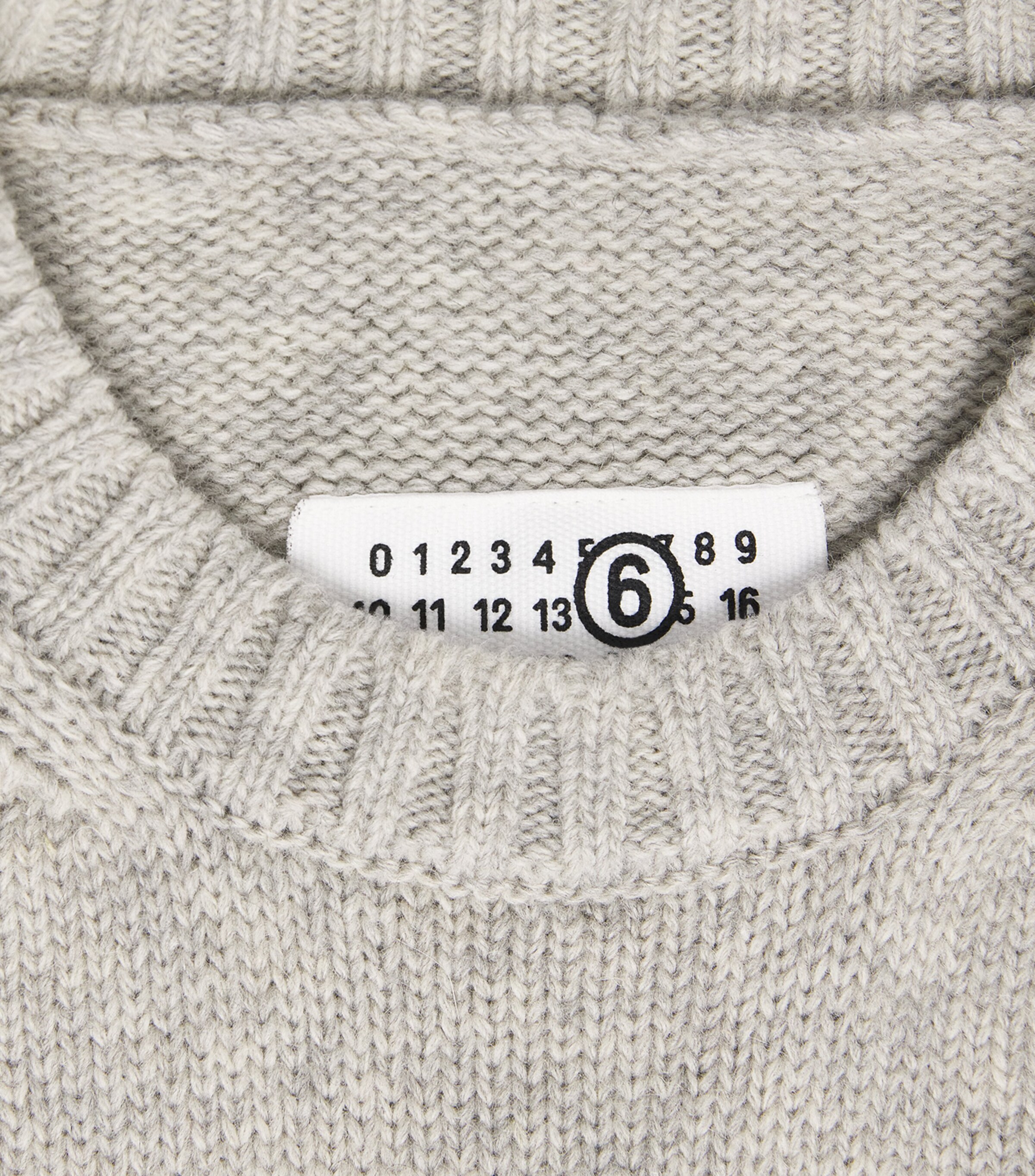 MM6 Maison Margiela Mens Wool-Blend Logo Sweater Vest Gry Mel Blck Pr Image 6