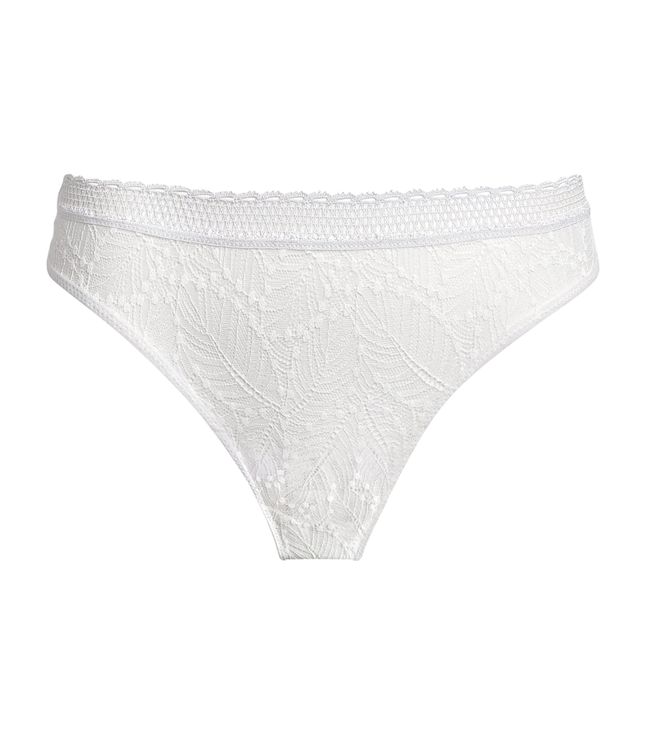 Lace Comète Tanga Thong 011 BLANC Image 1