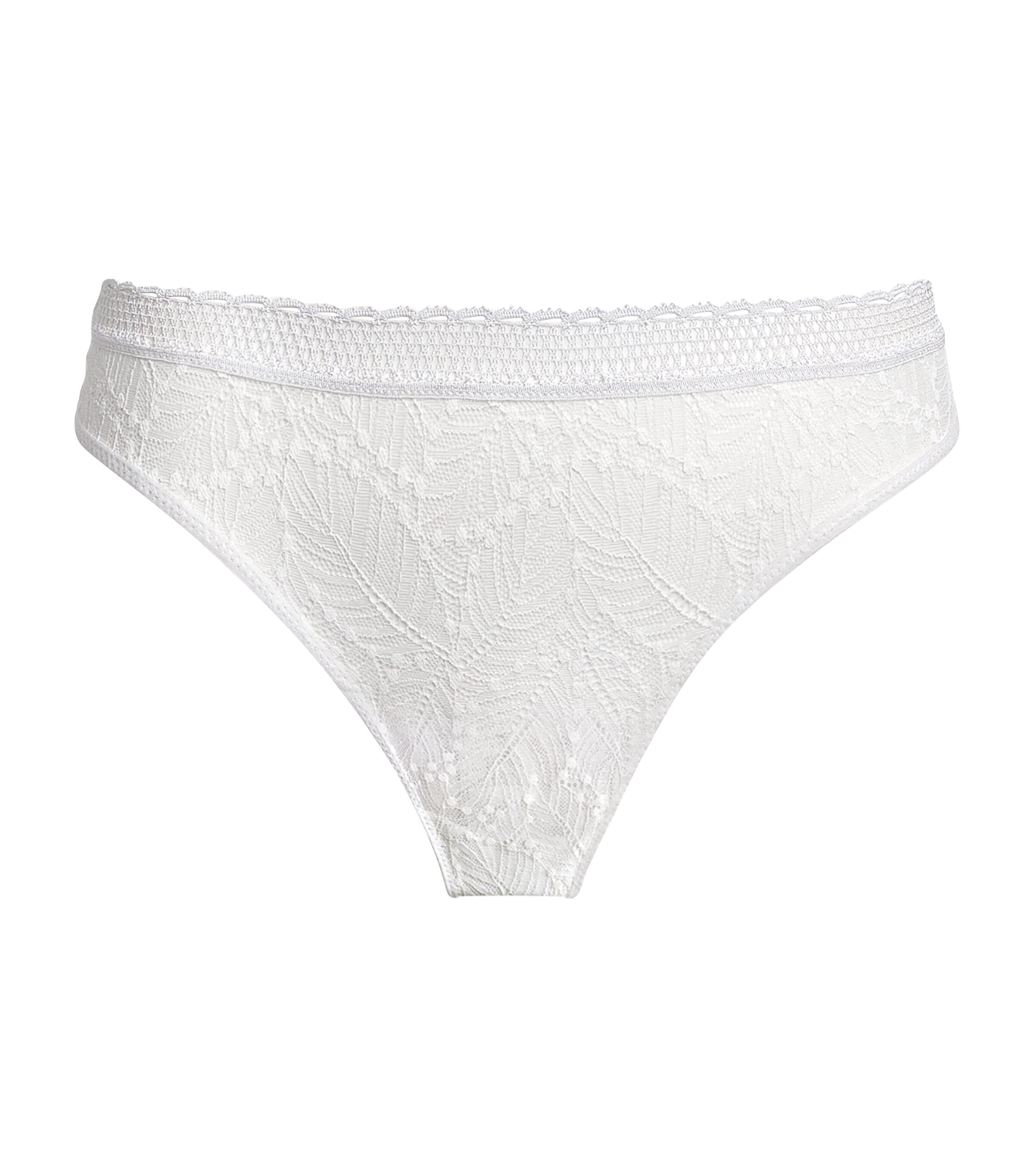Simone Perele Lace Comète Tanga Thong | Wedding | For the Bride | Lingerie | Women Clothing | Lingerie & Hosiery | Thongs | Bridal Lingerie | Designers | Simone Perele