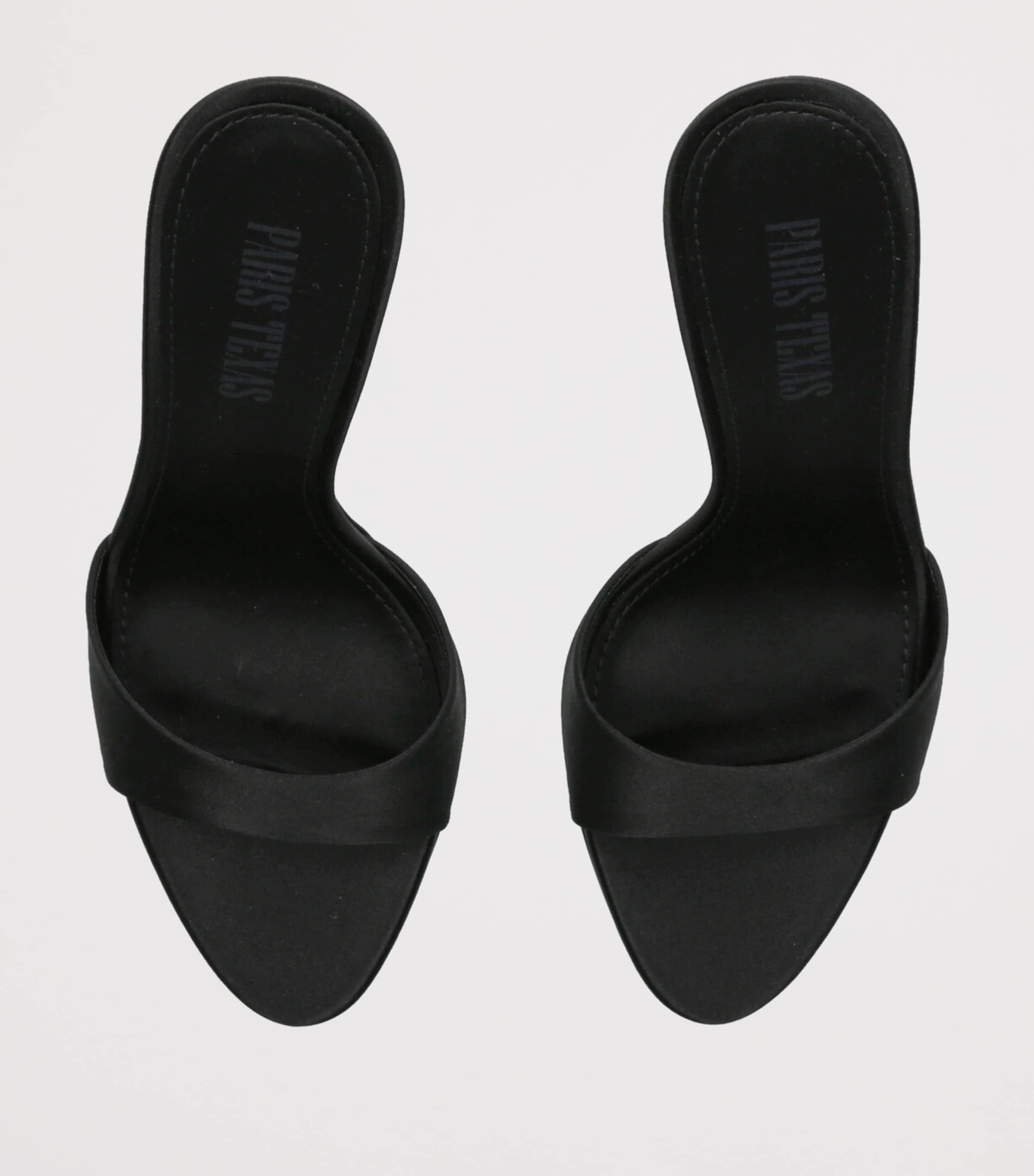 Satin Lidia Mules 105 BLACK Image 4
