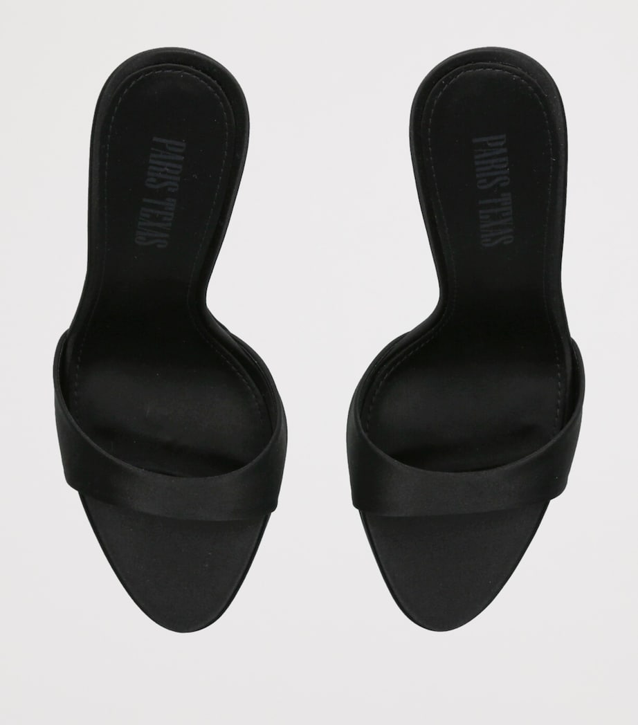 Satin Lidia Mules 105 BLACK Image 4