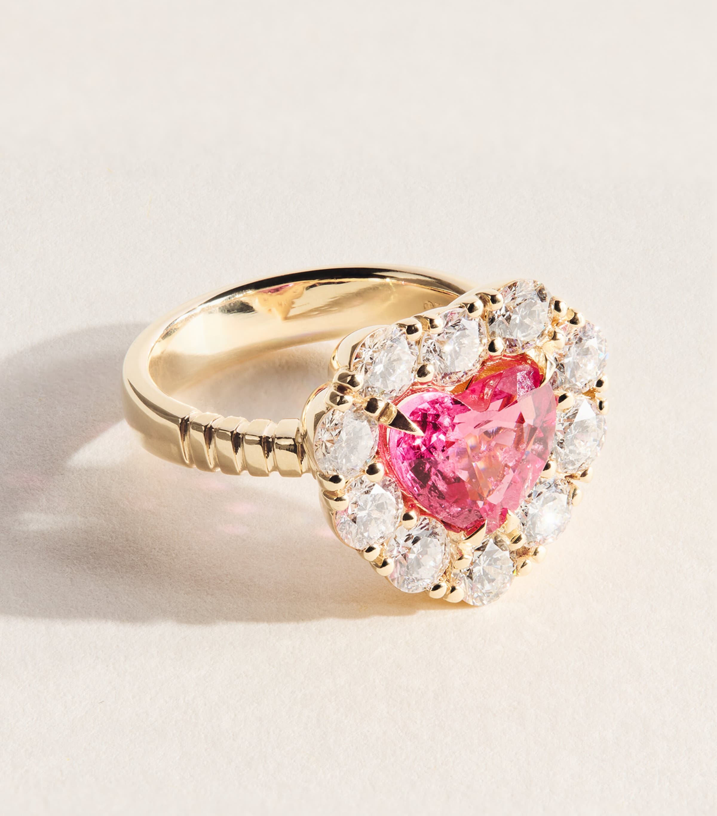 Retrouvaí Yellow Gold, Diamond and Spinel Heirloom Ring | Harrods UK