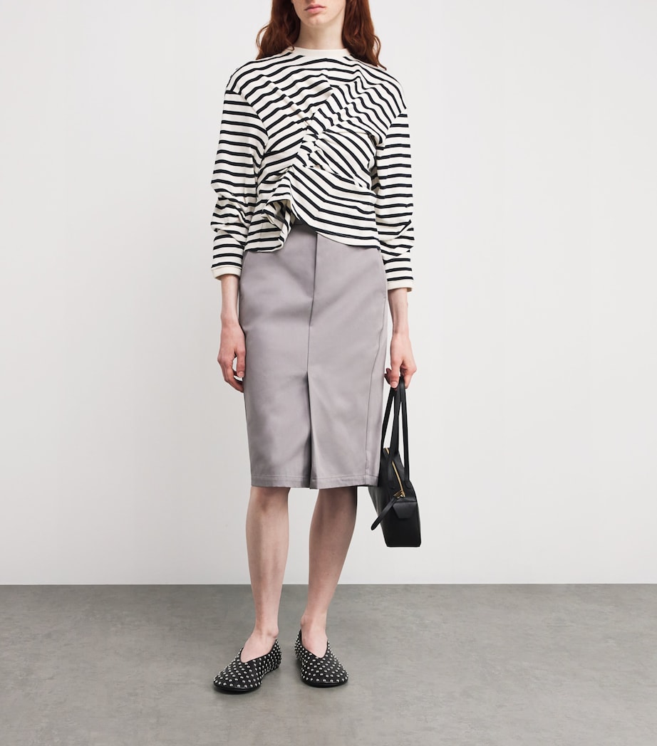 Organic Cotton Twisted T-Shirt STRIPE Image 2