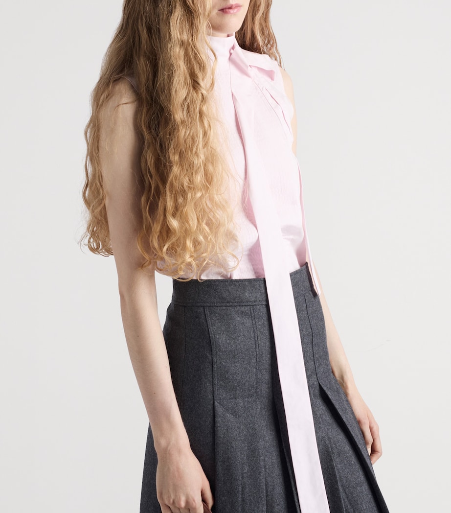 Cotton Poplin Embroidered Blouse F0442 Image 3