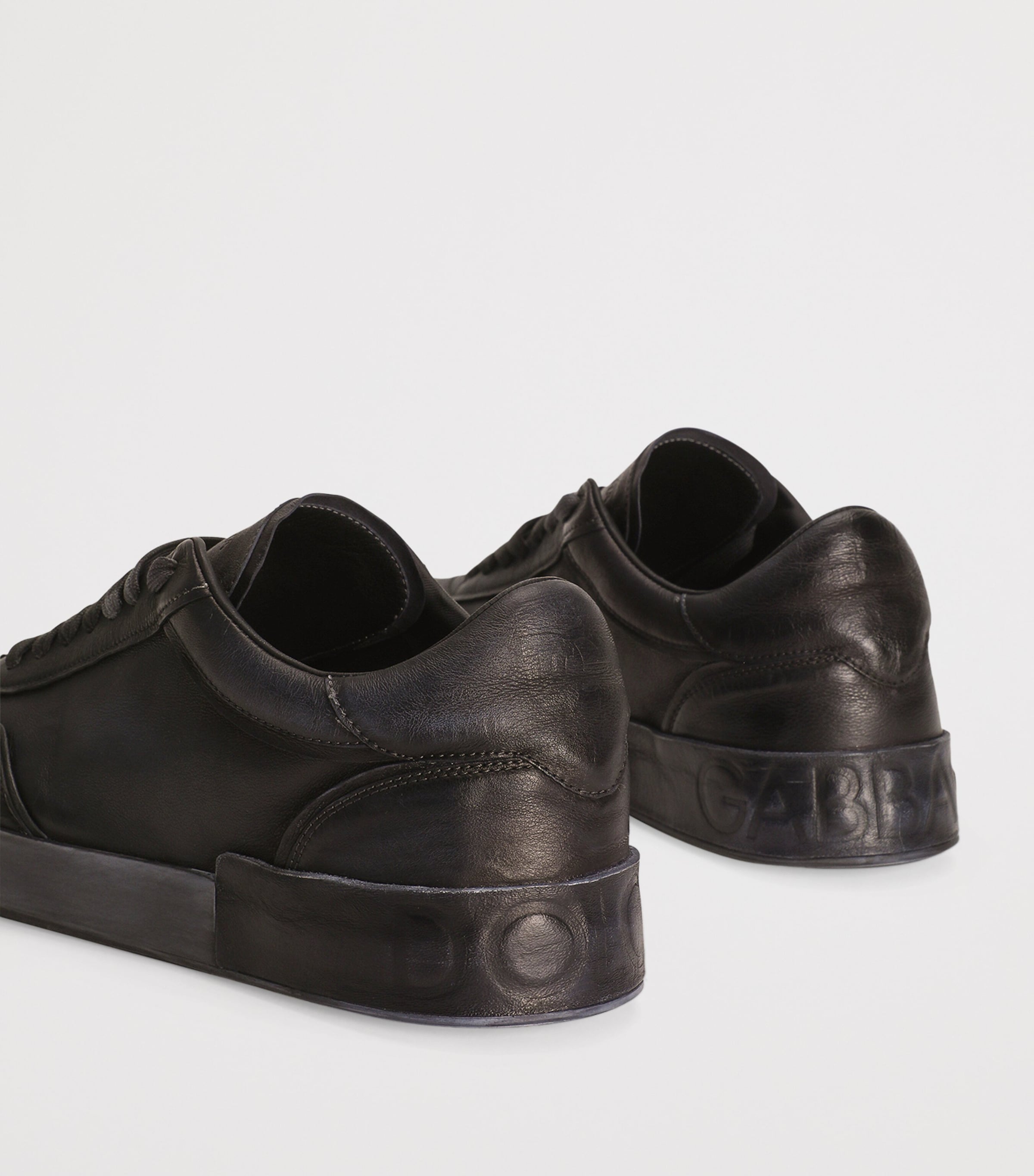 Leather Portofino Sneakers 80999 BLACK Image 4