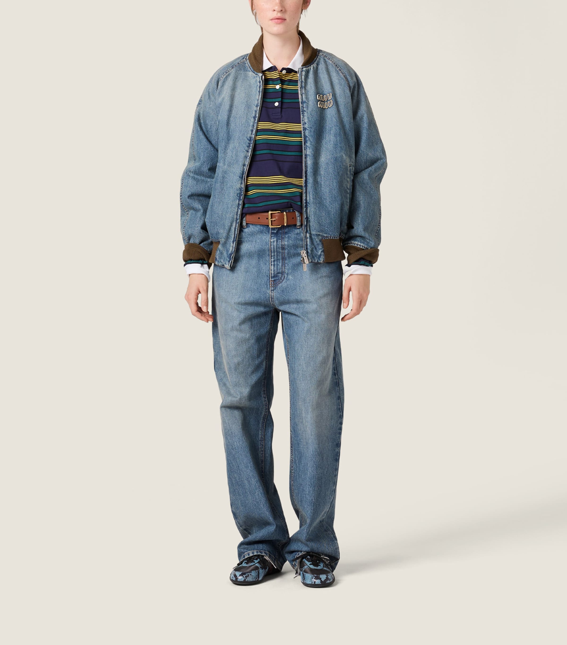 Logo Straight Jeans F0008 Image 2