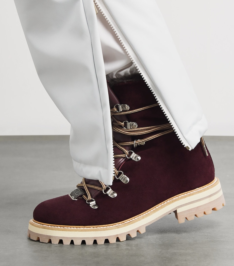 Suede Lace-Up Ankle Boots MOSTO Image 2