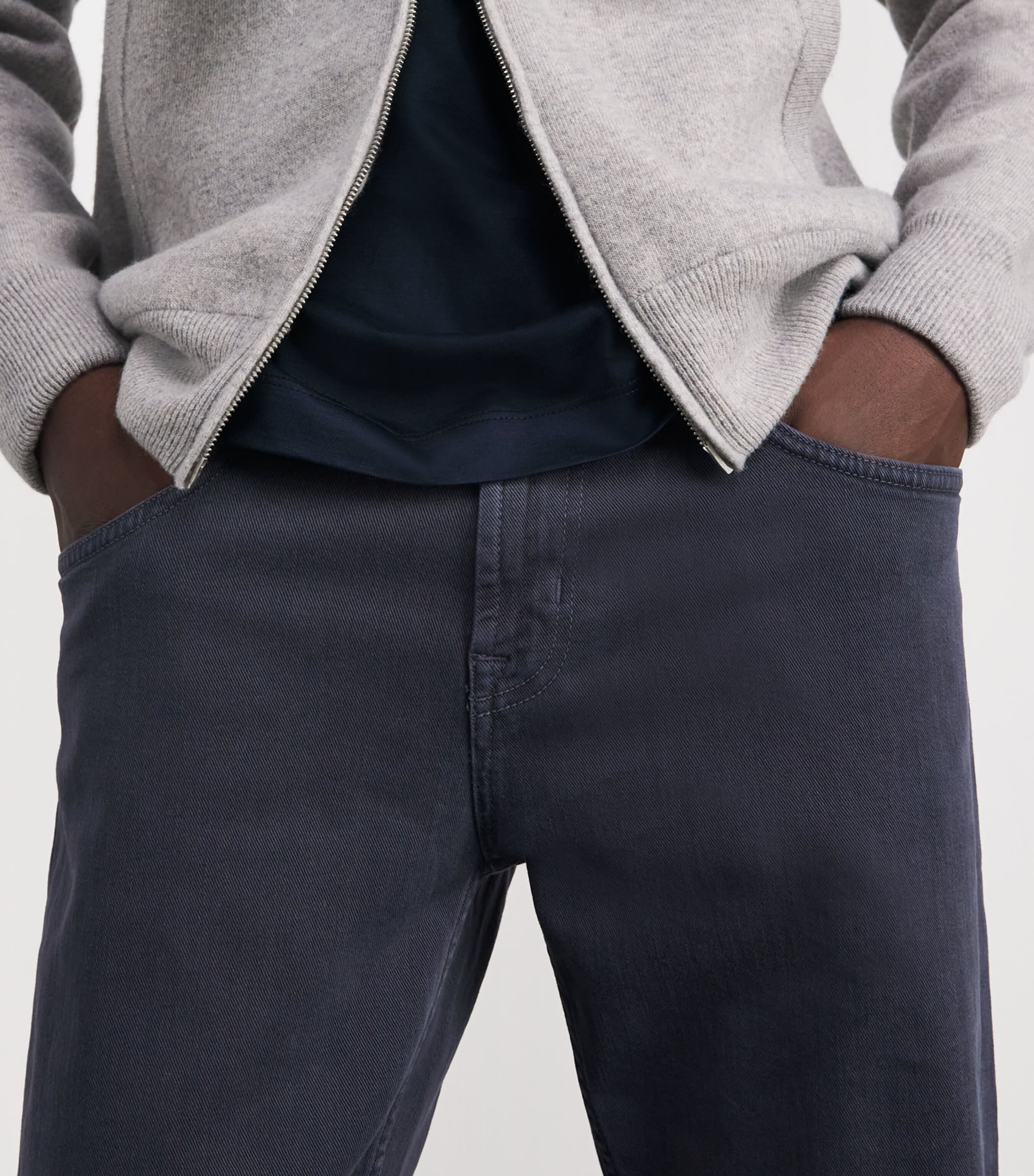Cotton-Blend Straight Chinos LEFT HAND ULTRA Image 6