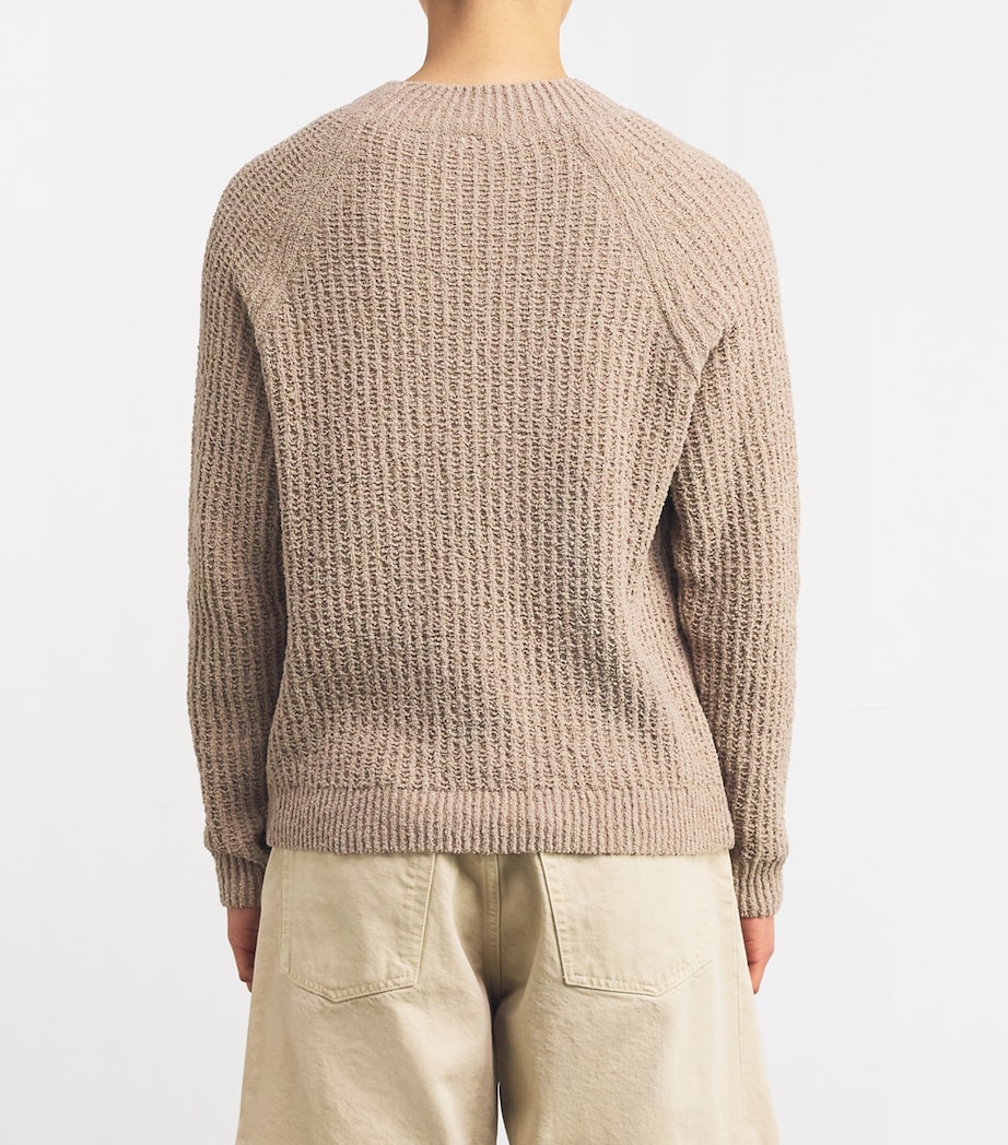 Sunflower Mens Organic Cotton-Blend Hendrix Sweater Beige Image 4