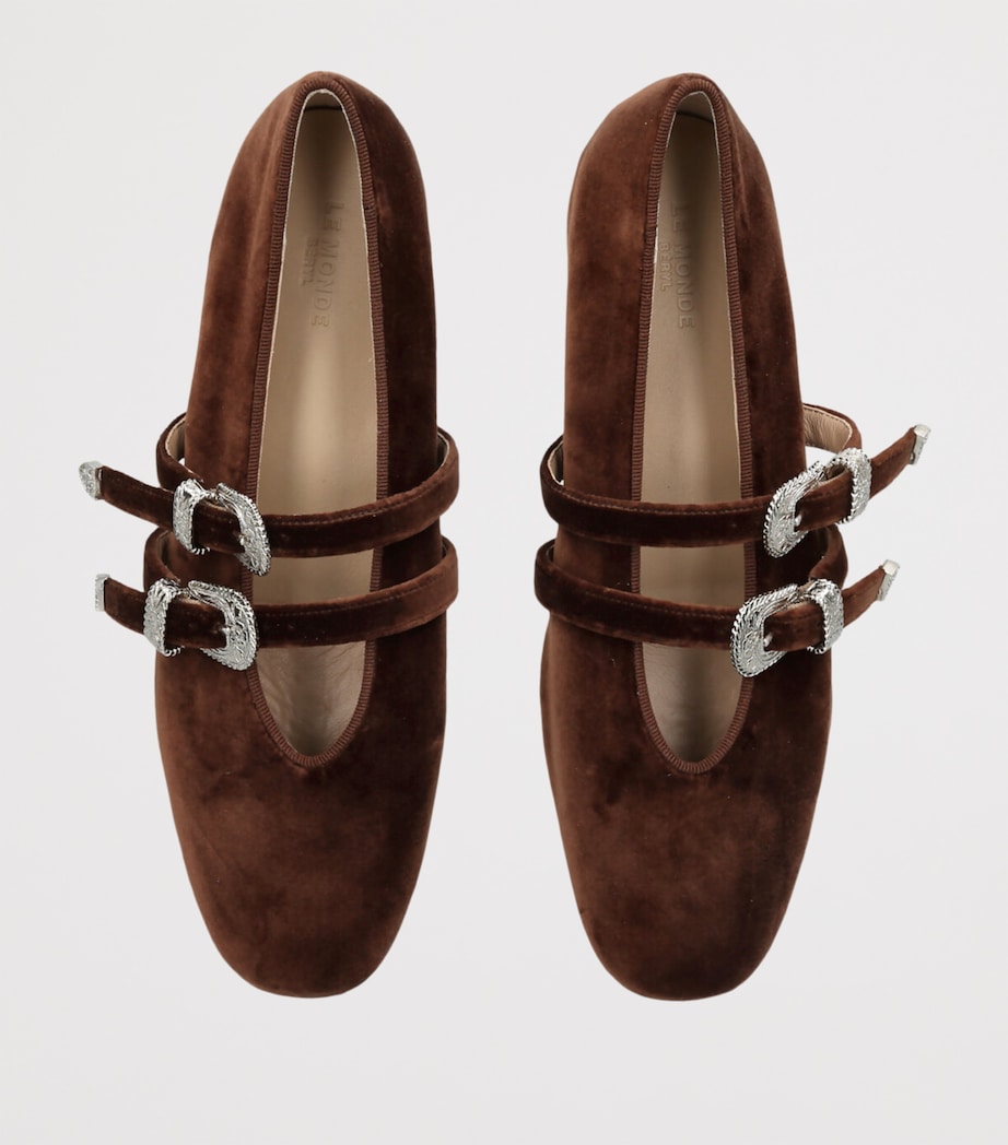 Velvet Claudia Ballet Flats BROWN Image 4