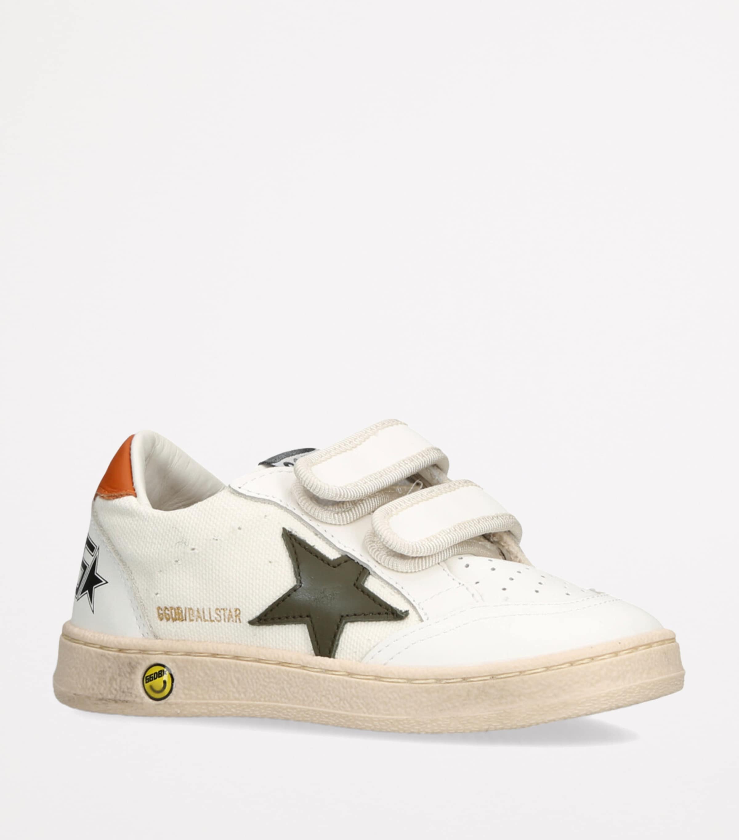 Golden Goose Leather Ball Star Sneakers White/comb Image 3