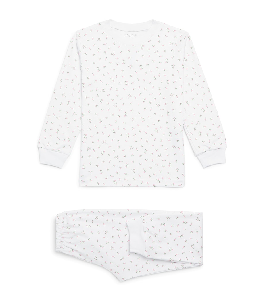 Kissy Kissy Pima Cotton Floral Pyjamas (8-10 Years) Roses Wh Image 1