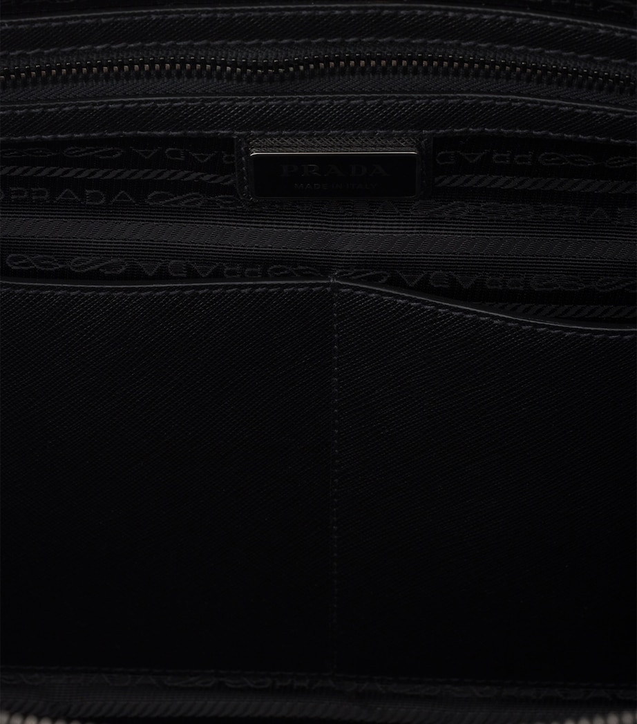 Prada Re-Nylon and Saffiano Leather Briefcase Image 8