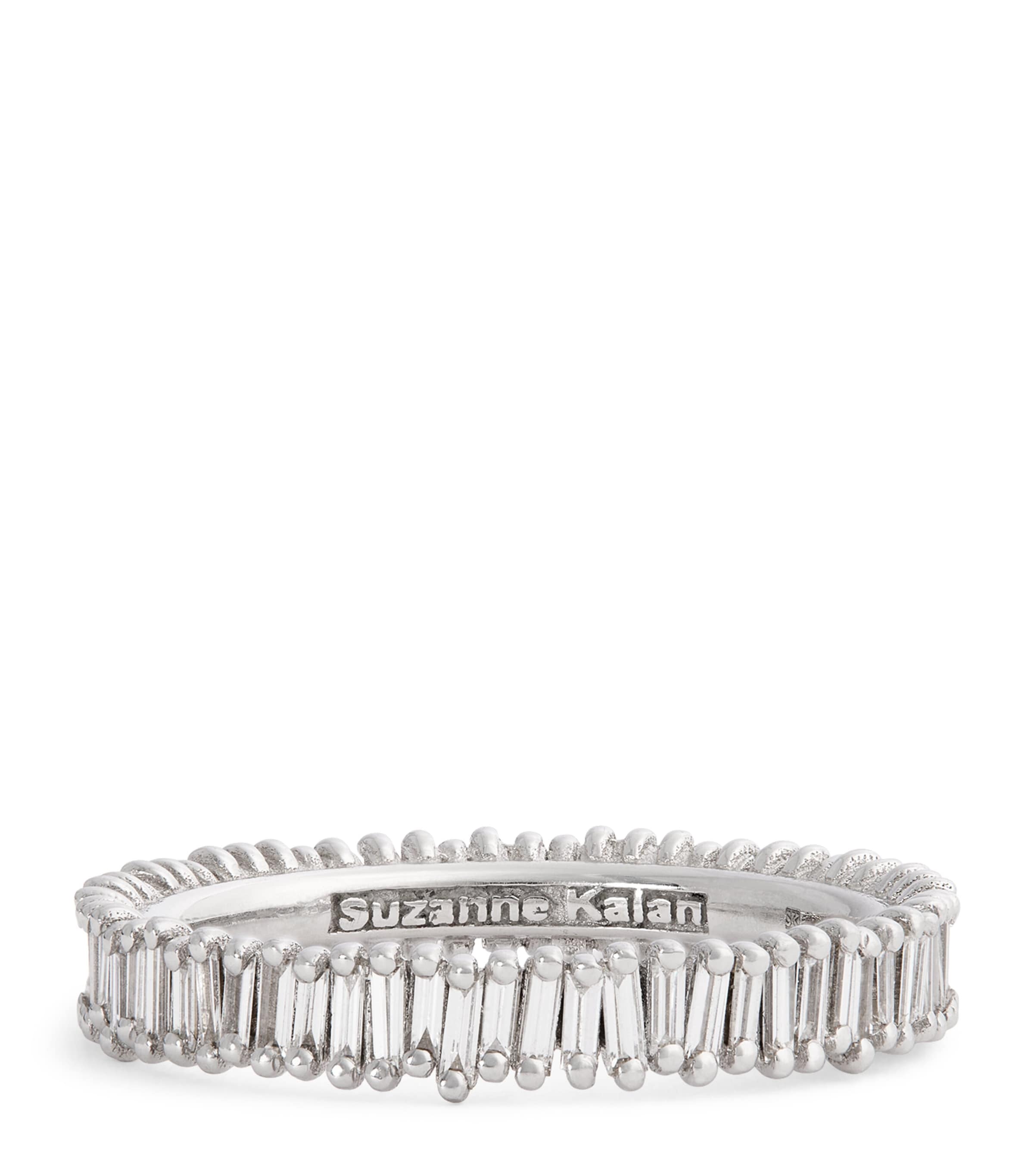 Suzanne Kalan White Gold And Diamond Classic Mini Eternity Ring In White