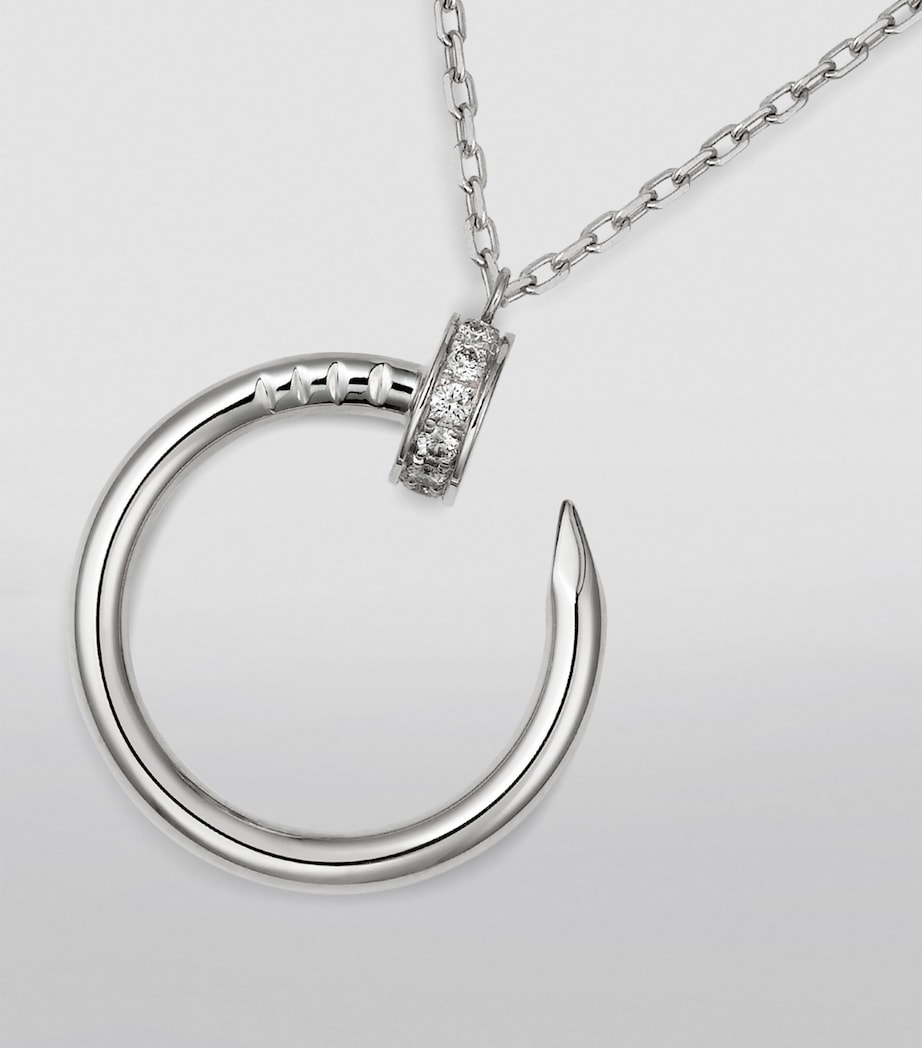 White Gold and Diamond Juste un Clou Necklace WHITE GOLD Image 5