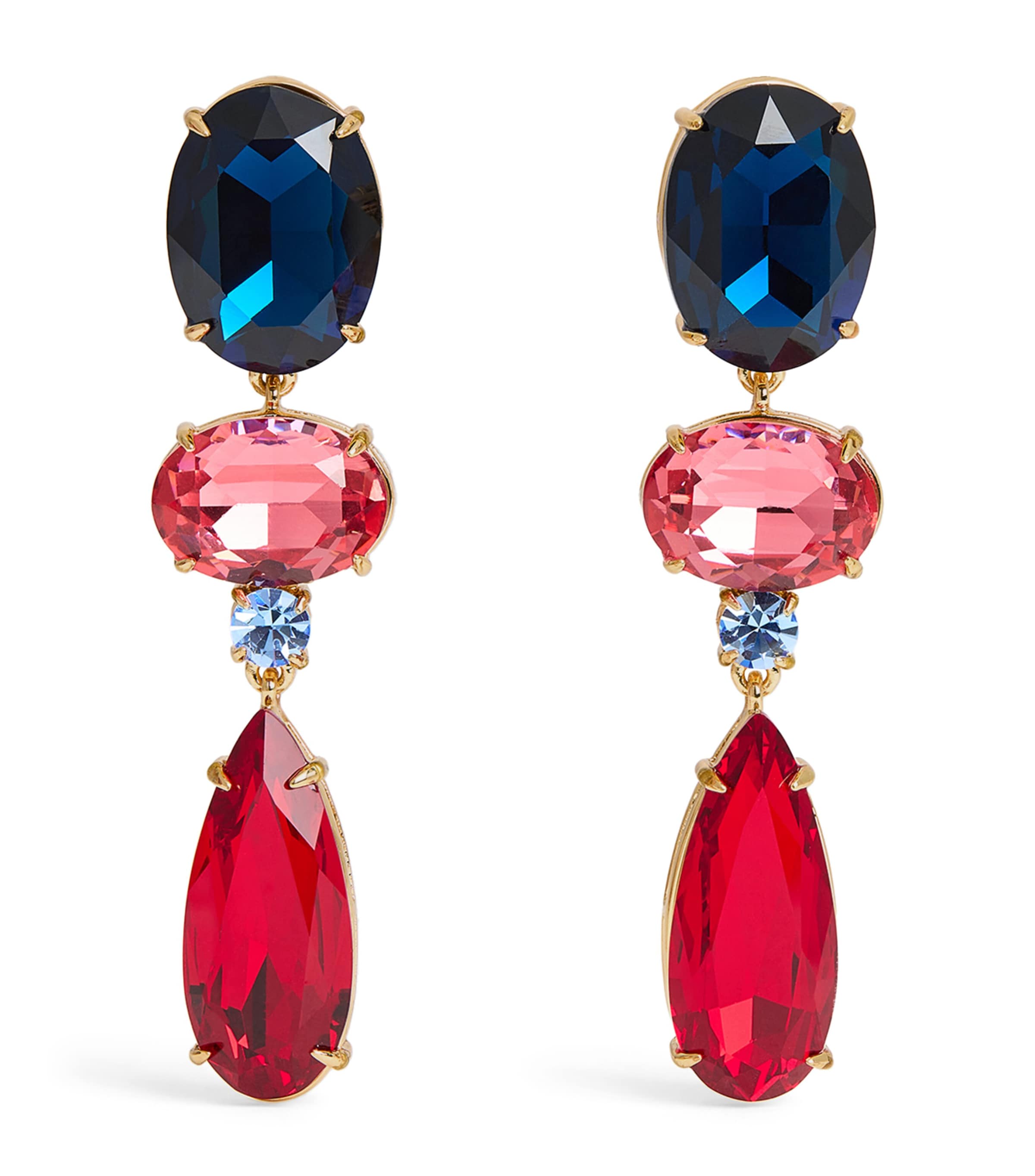 Carolina Herrera Crystal Drop Earrings