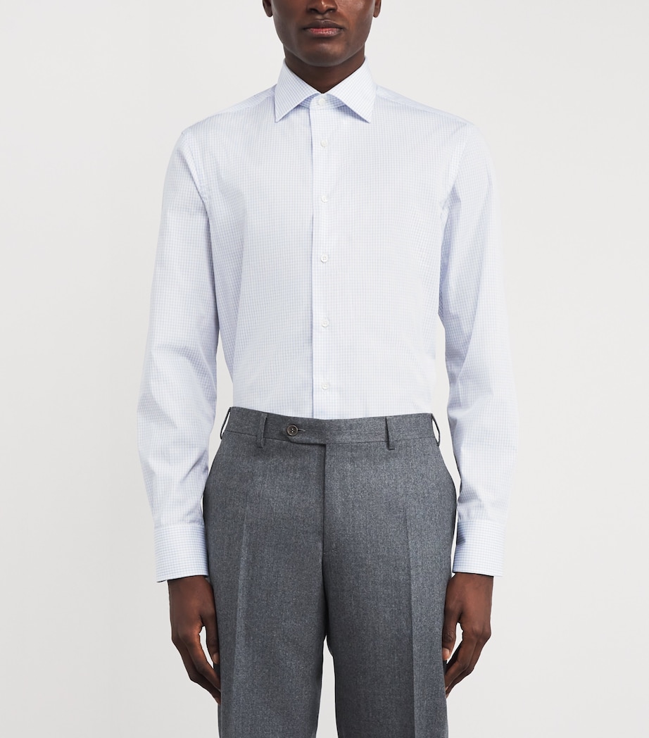 Cotton Check Shirt 402 Image 3