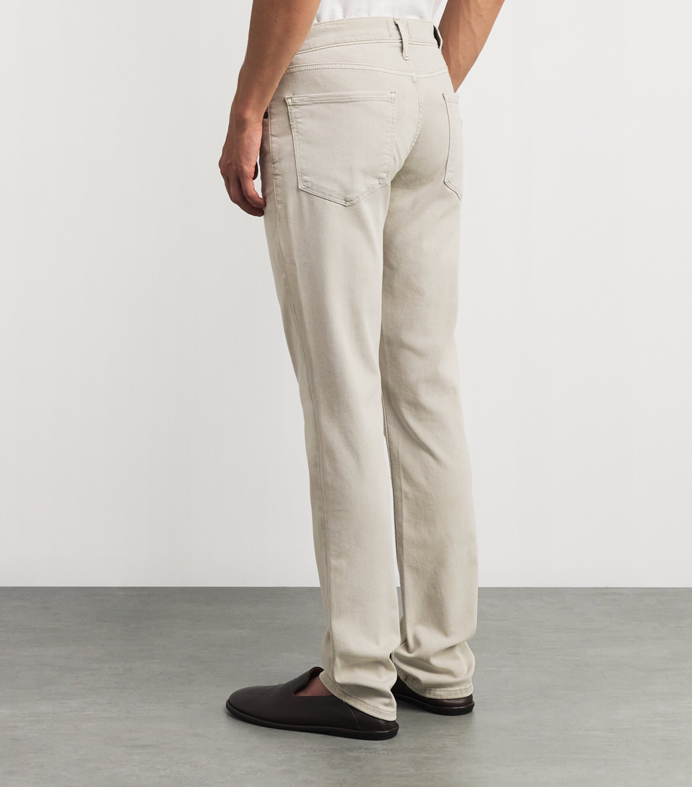 PAIGE Mens Federal Slim-Straight Jeans Vintage Willam Grey Image 4