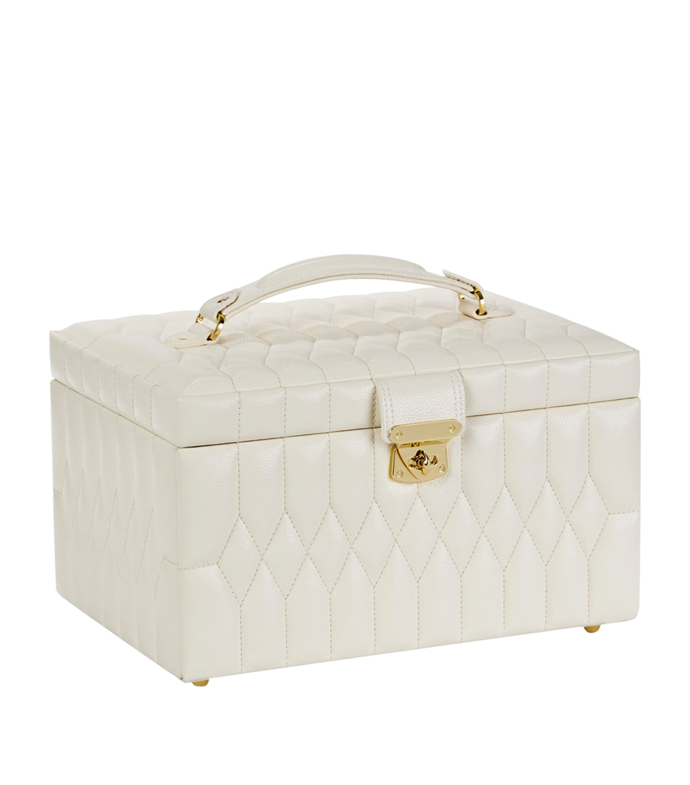 WOLF Medium Lauren Jewellery Box Ivory Image 2