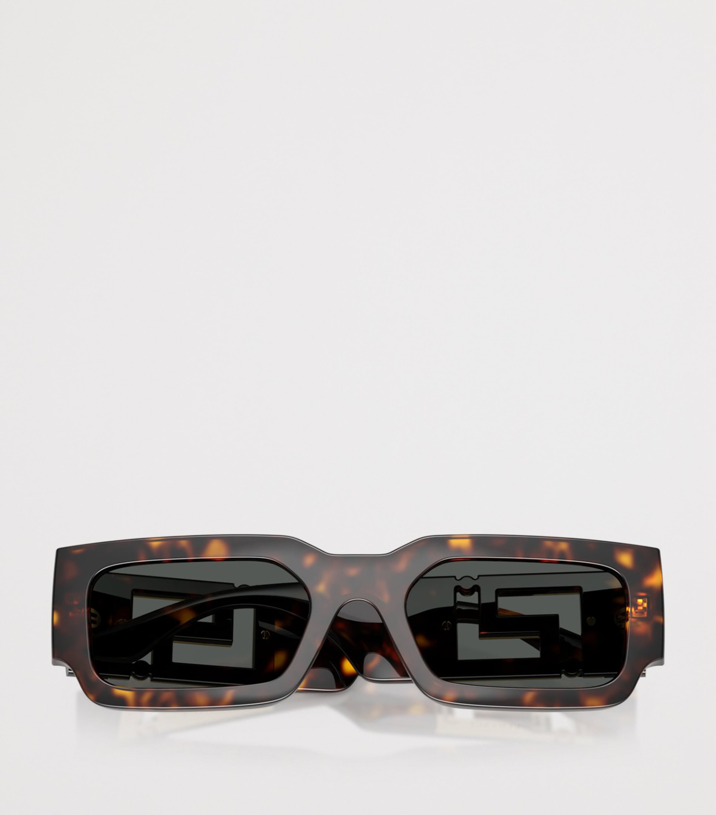Versace Greca Maxi Rectangle Sunglasses Brown Image 5