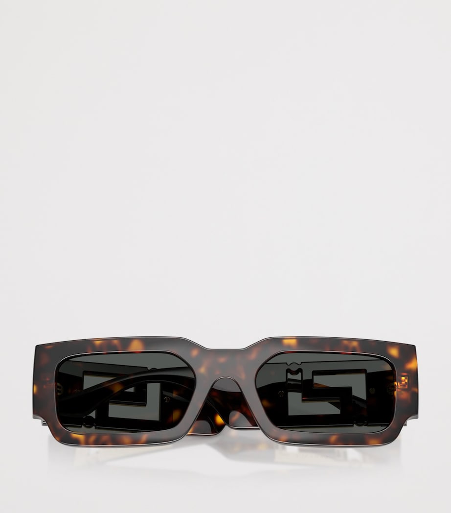 Versace Greca Maxi Rectangle Sunglasses Brown Image 5
