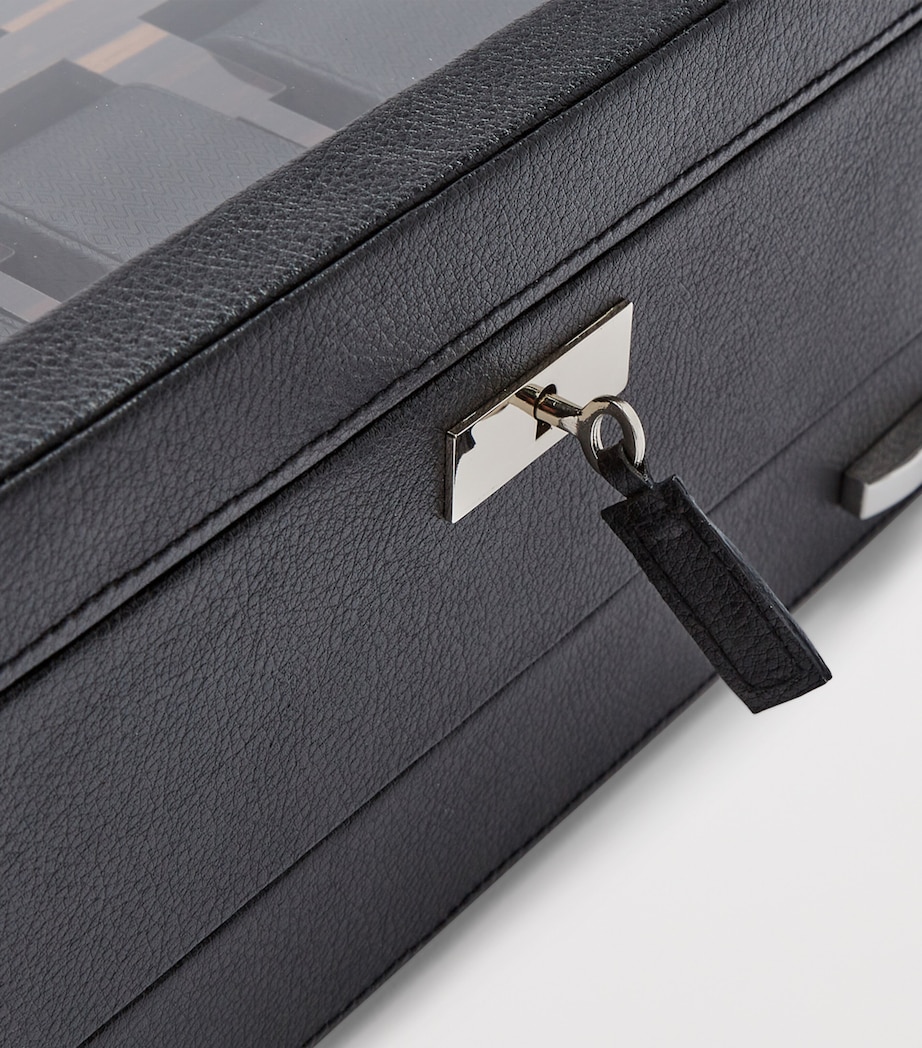 Vegan Leather Roadster Watch Box BLACK Image 7