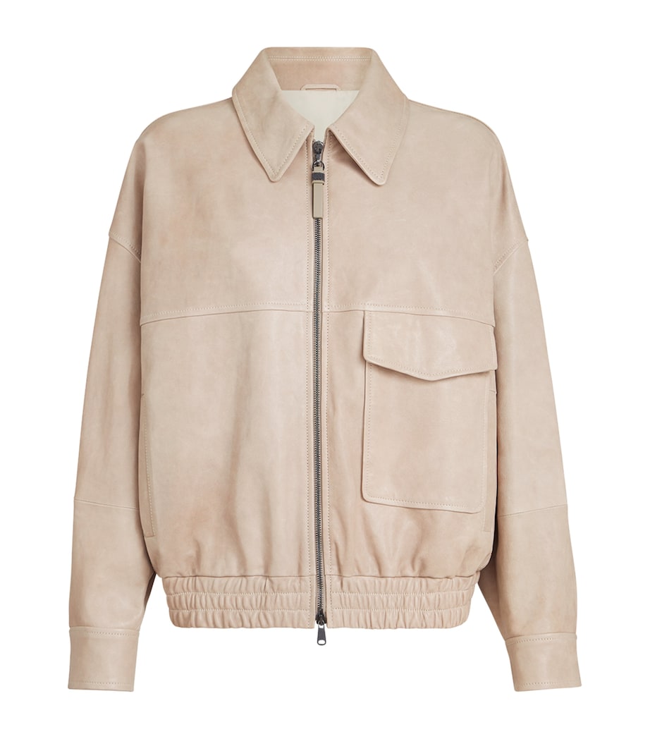 Leather Bomber Jacket C8238 Image 1