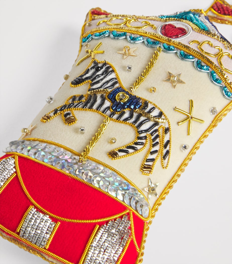 Fabric Carousel Tree Decoration MULTI Image 2