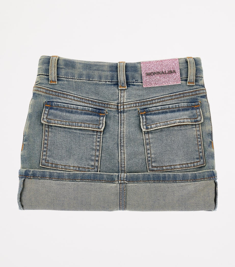 Denim Mini Skirt (2-12 Years) STONE+BEIGE Image 2