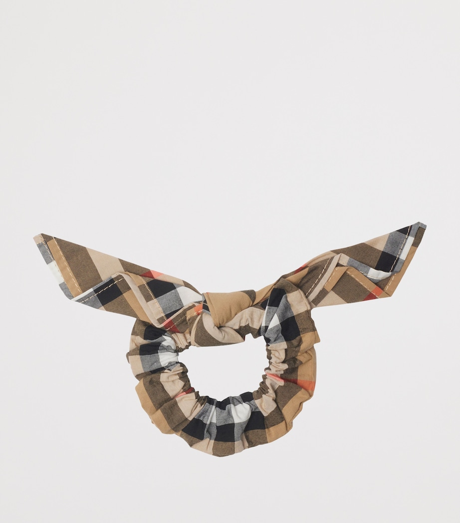 Cotton Check Scrunchie SAND IP CHECK Image 2