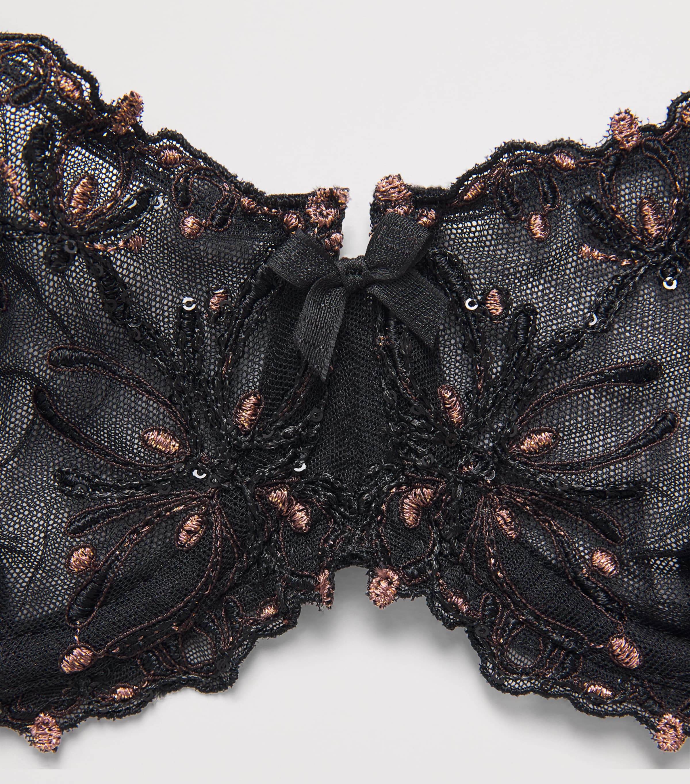 Chantelle Womens Champs Élysées Balconette Bra Dazzling Black Image 4