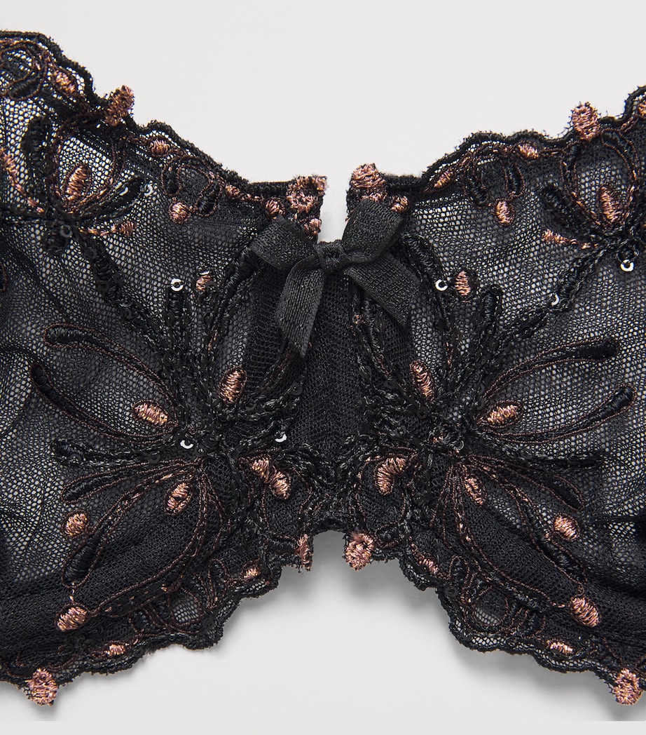 Chantelle Womens Champs Élysées Balconette Bra Dazzling Black Image 4