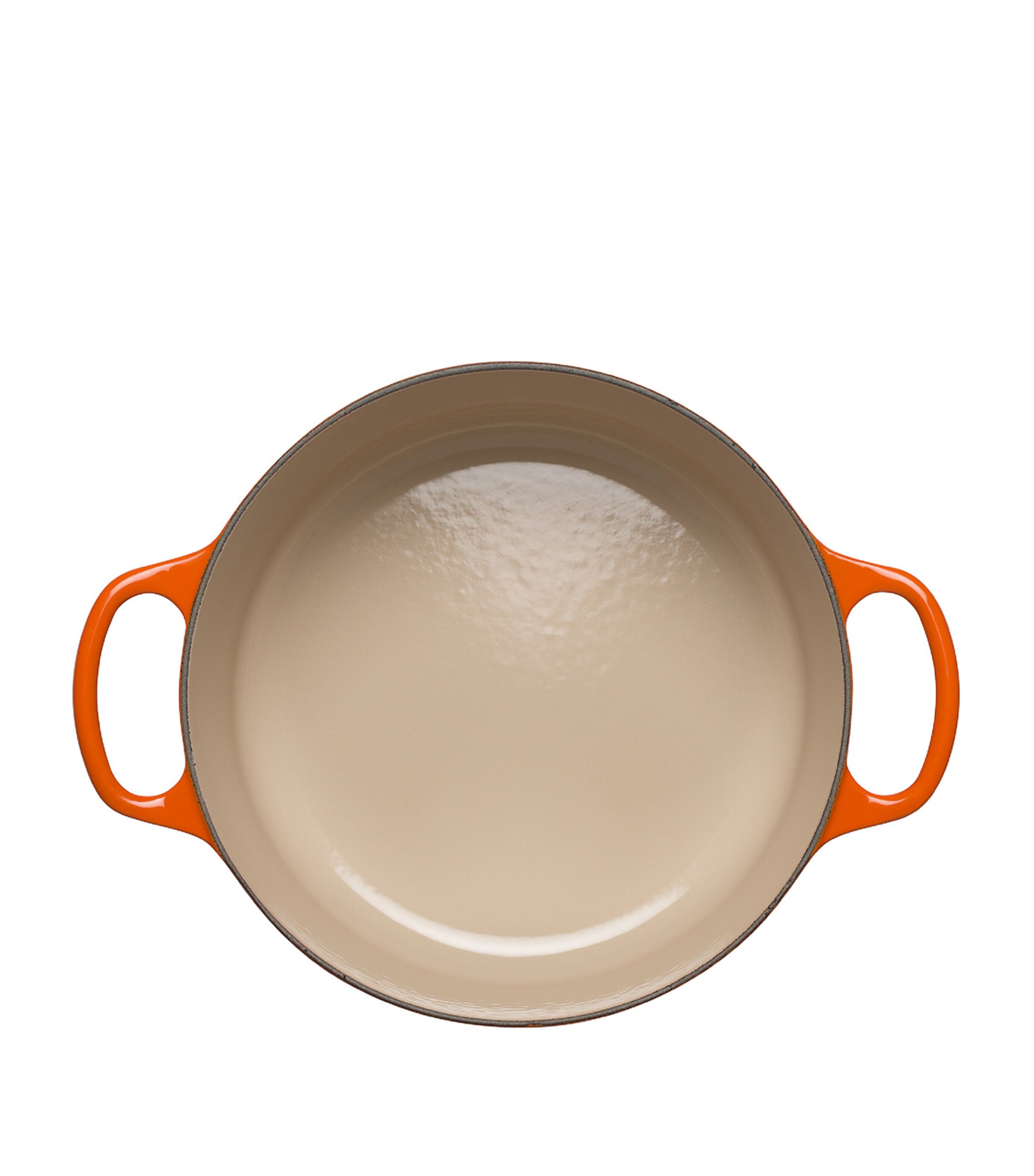 Le Creuset Cast Iron Round Casserole Dish (26cm) Volcanic Image 6