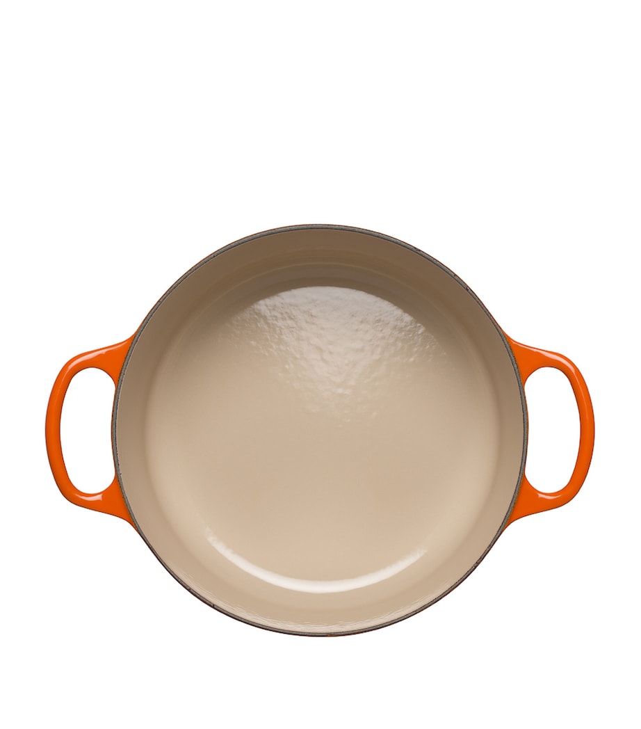 Le Creuset Cast Iron Round Casserole Dish (26cm) Volcanic Image 6