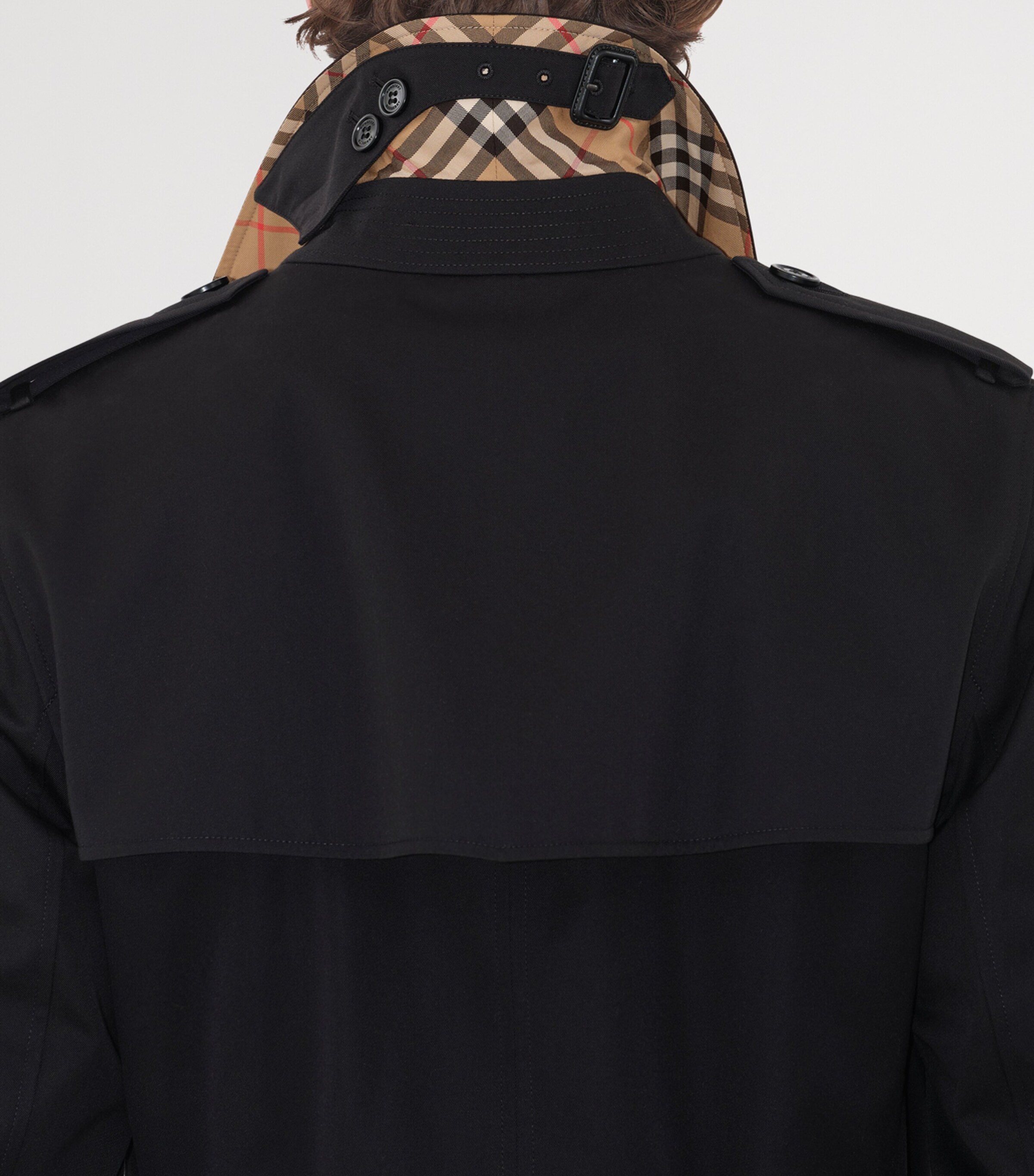 Long Kensington Heritage Trench Coat BLACK Image 7