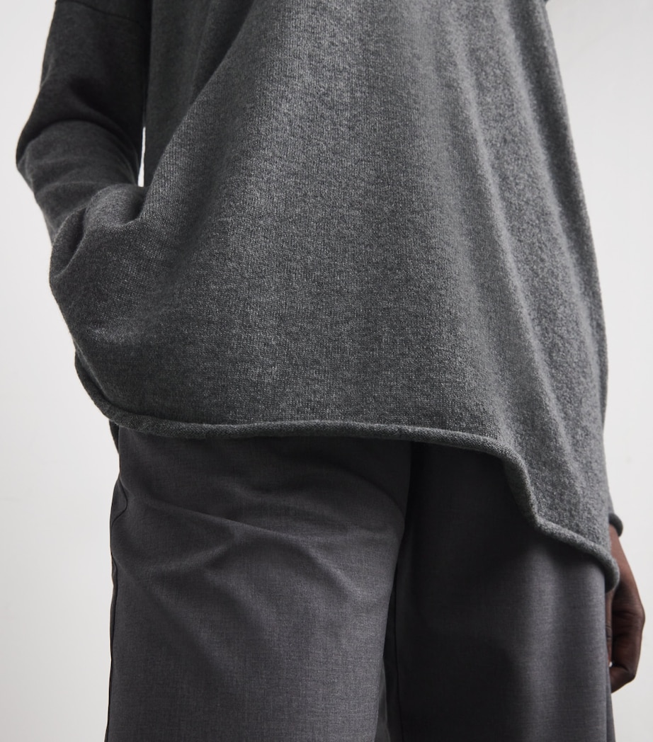 Cashmere Raw-Edge Rollneck Sweater WINGREY Image 6