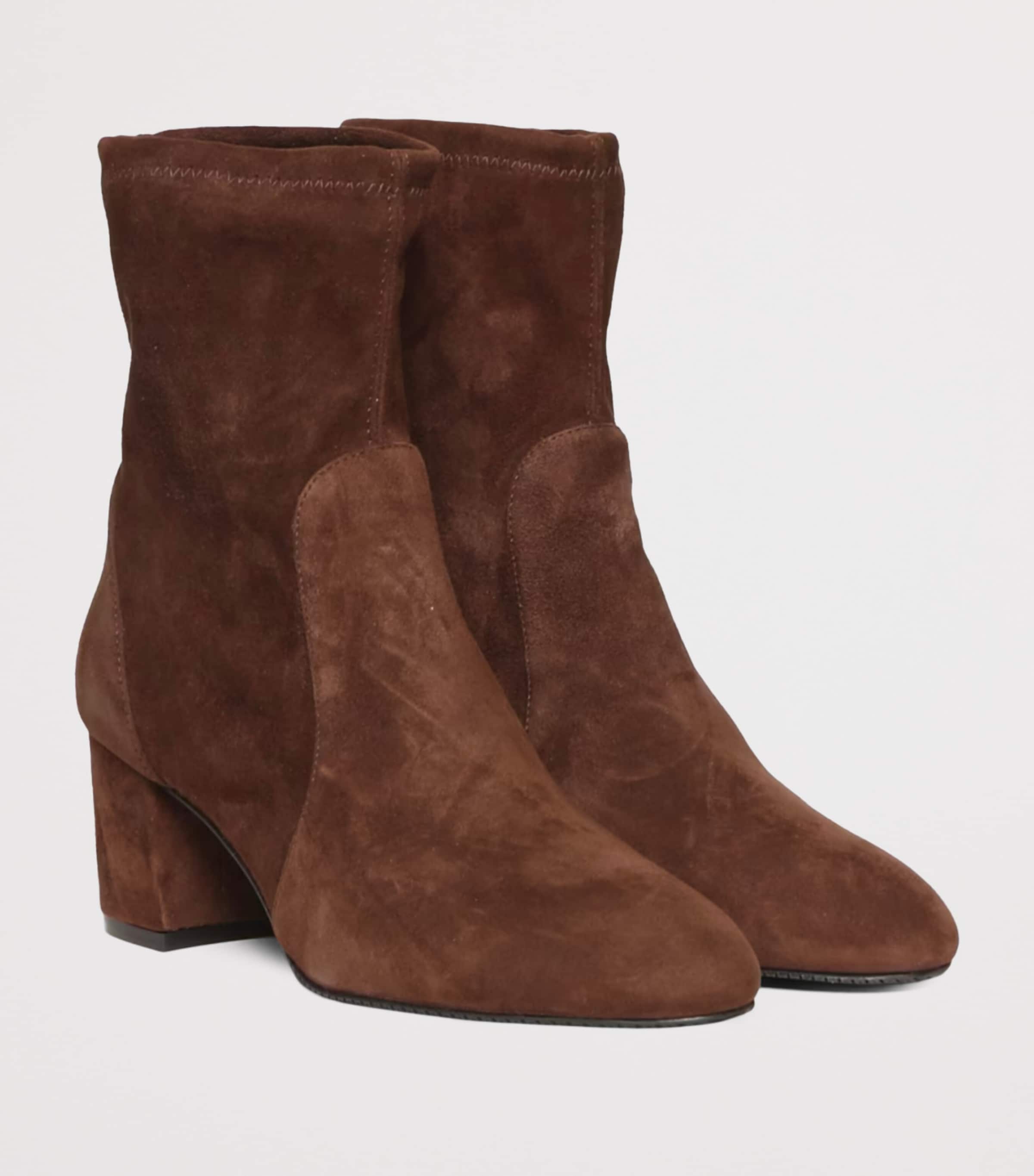 Suede Yuliana Ankle Boots 60 TAN Image 3