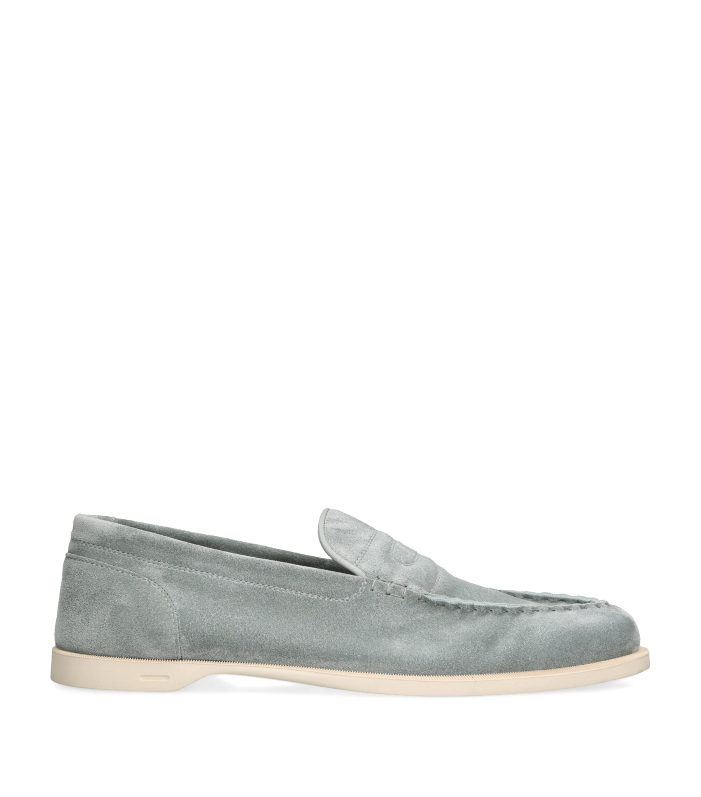John Lobb Suede Pace Loafers