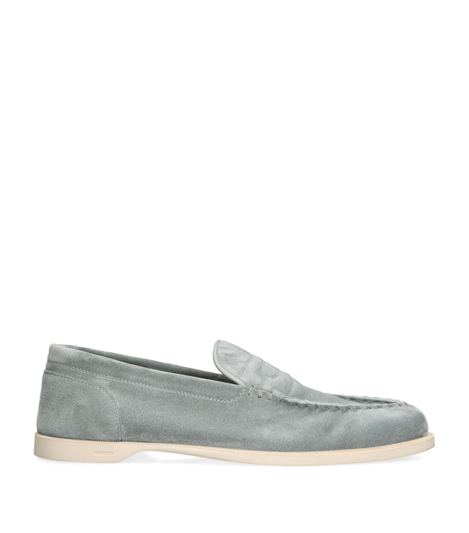 Suede Pace Loafers PALE BLUE Image 1