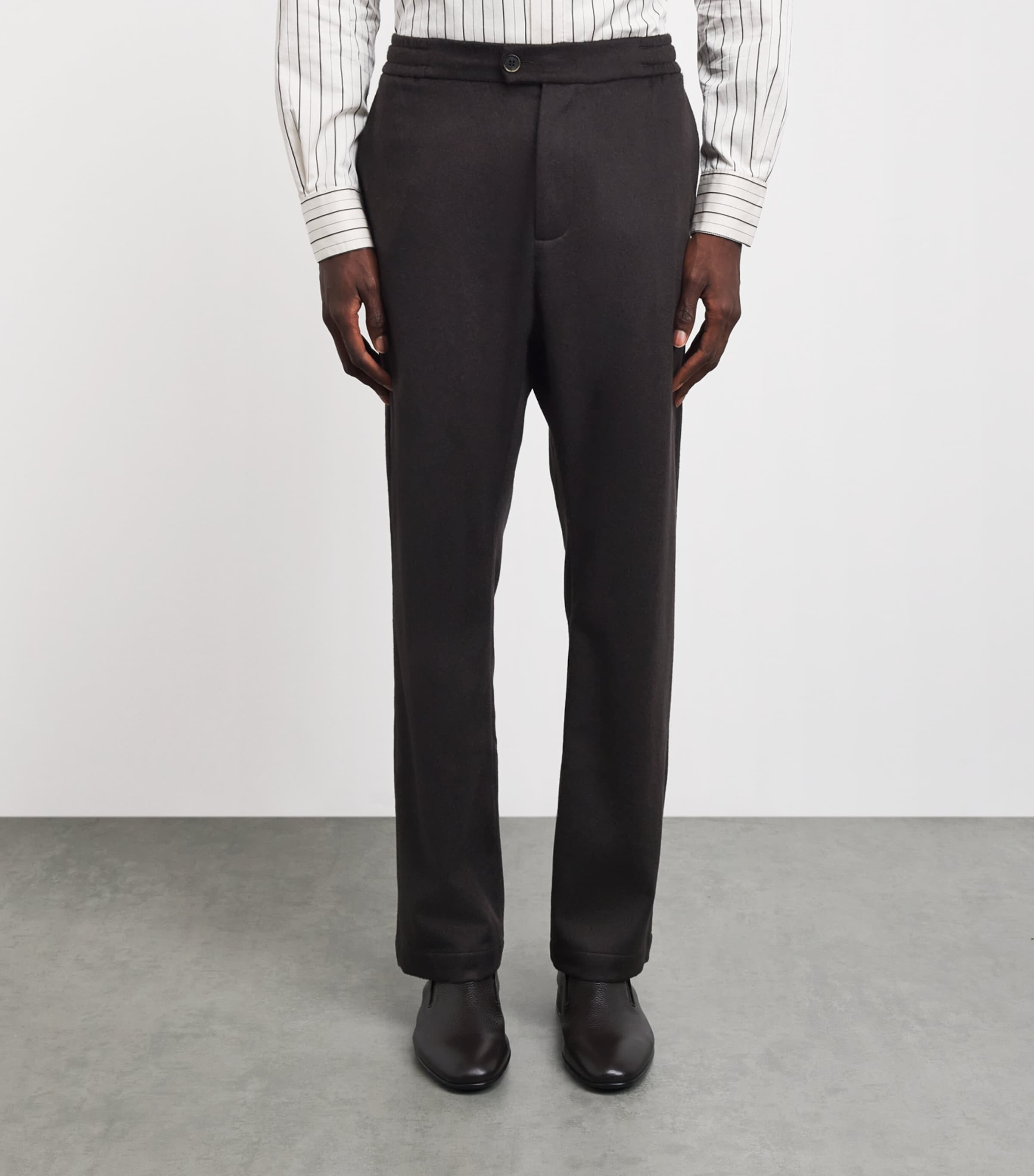 Barena Mens Cashmere Straight Trousers Bruno Image 4