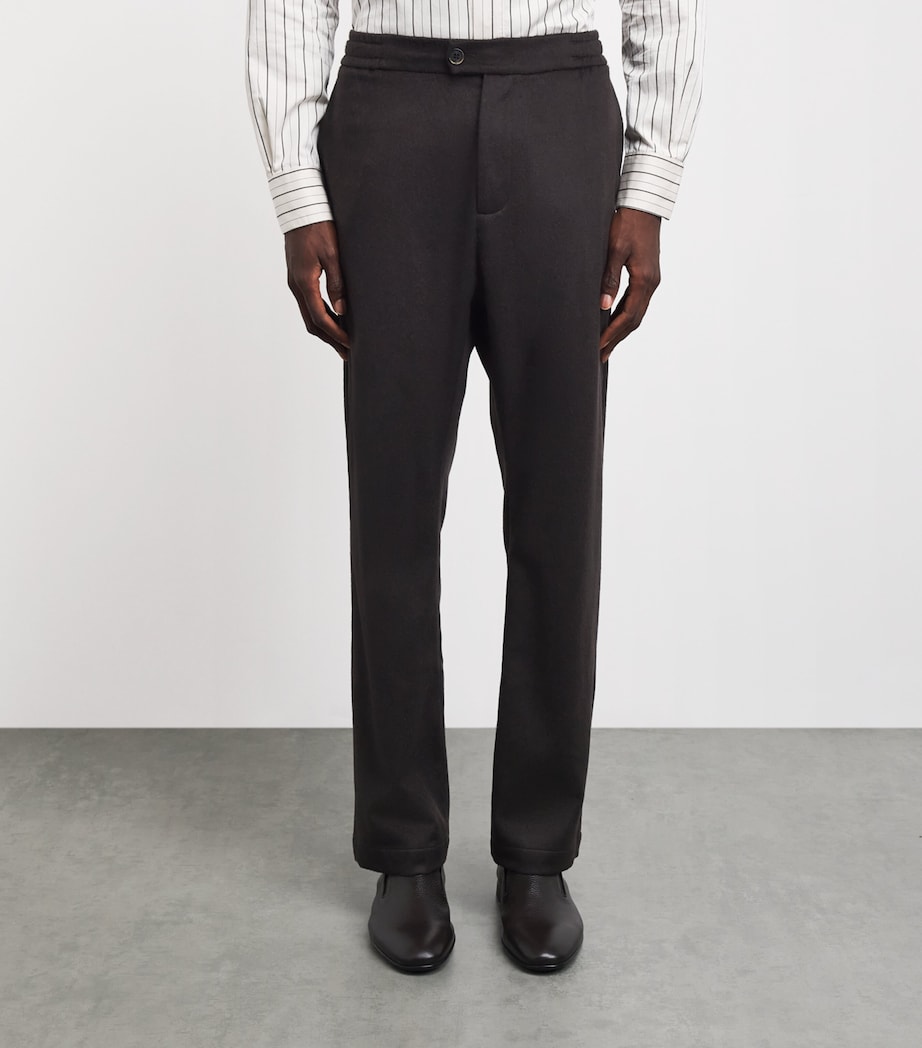 Barena Mens Cashmere Straight Trousers Bruno Image 4